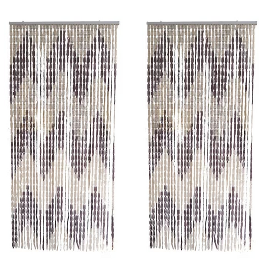 1+1 PROMO Plasa Muste Usa PVC 90x200 Cm | Protectie Insecte | Rezistenta UV | Montaj Usor | Bej Maro