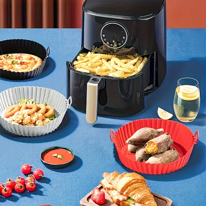Tavita Din Silicon Pentru Friteuza Cu Aer Cald | Reutilizabila, Antiaderenta, Rezistenta -40°C Pana La +240°C