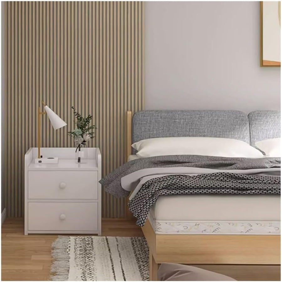 Noptiera Minimalista din PAL cu 2 Sertare | Design Compact | 40x32x42 cm