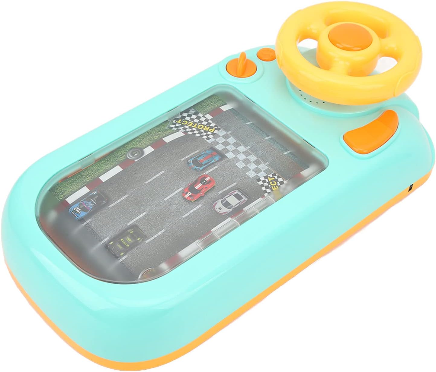 Volan + Cadou Surpriza | Volan Interactiv Cu Circuit Curse, Sunete Si Functii | USB | Pentru Copii 3-6 Ani