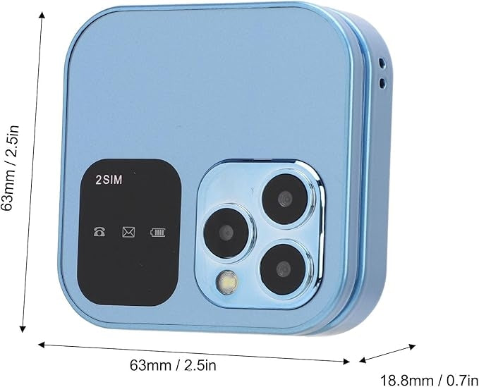 Telefon Mobil Pliabil cu Clapetă, Compact, cu Taste Mari, Radio FM și Lanternă