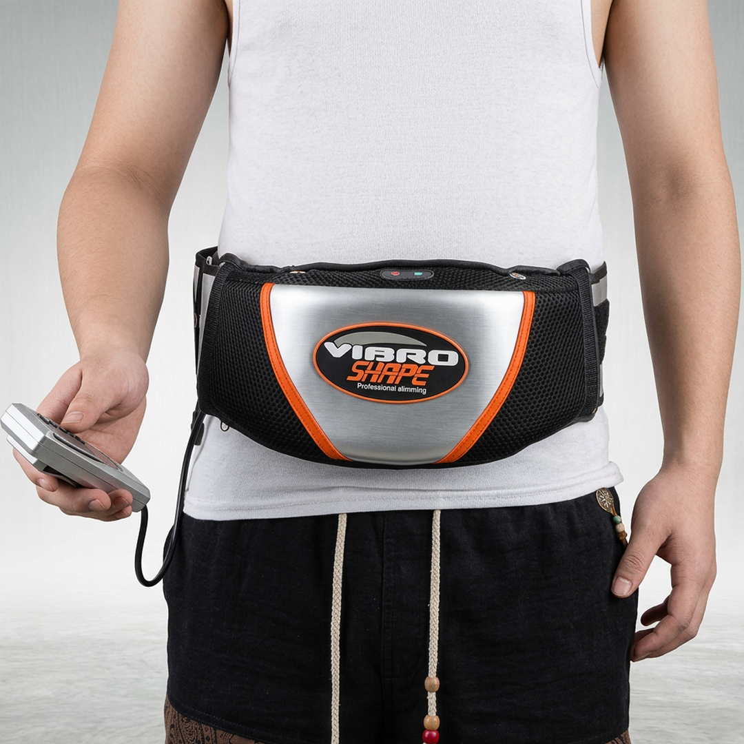 Centura Abdominala Masaj Vibro Shape Cu Incalzire | Vibratii Pentru Talie | Controler | Modelare Si Relaxare