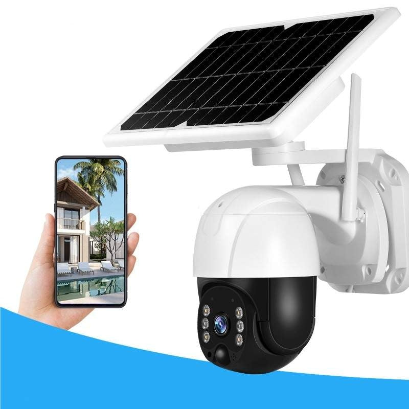 Cameră Solară 4G 3MP cu Panou 5W, Acumulator 8000 mAh, PTZ 355° și Card 32 GB