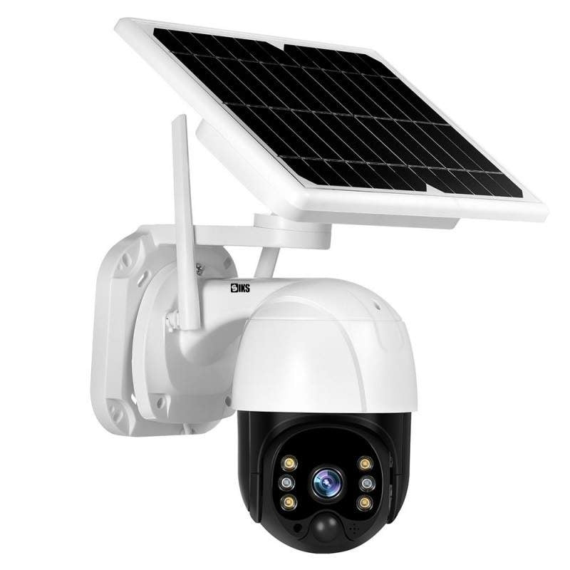 Cameră Solară 4G 3MP cu Panou 5W, Acumulator 8000 mAh, PTZ 355° și Card 32 GB