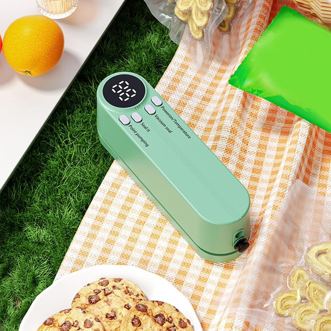 Aparat Vidat Alimente Cu Baterie | 60kPa Aspiratie | 120W | Afisaj Digital | 3 Moduri | Temporizator | Portabil