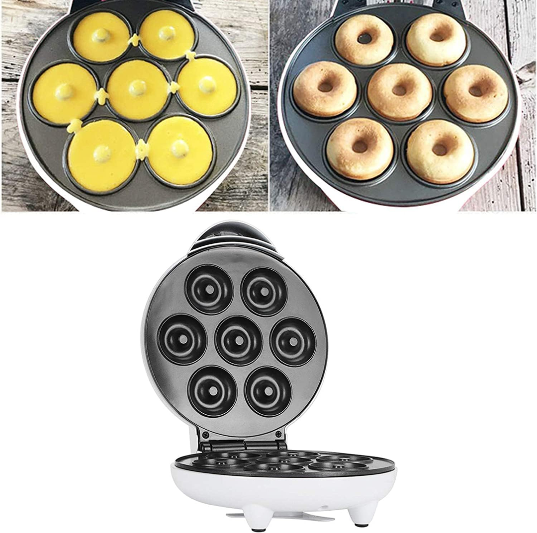 Aparat Electric Gogosi 7 Bucati | 750W | Placi Antiaderente | Incalzire Rapida | Indicator LED | Cool Touch