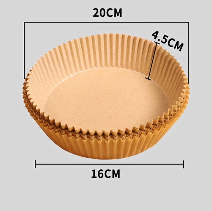 PROMOTIE 1+1 GRATIS | Set 100 Hartii de Copt Pentru Air Fryer Rotund + Set 100 Hartii de Copt Pentru Air Fryer Patrat