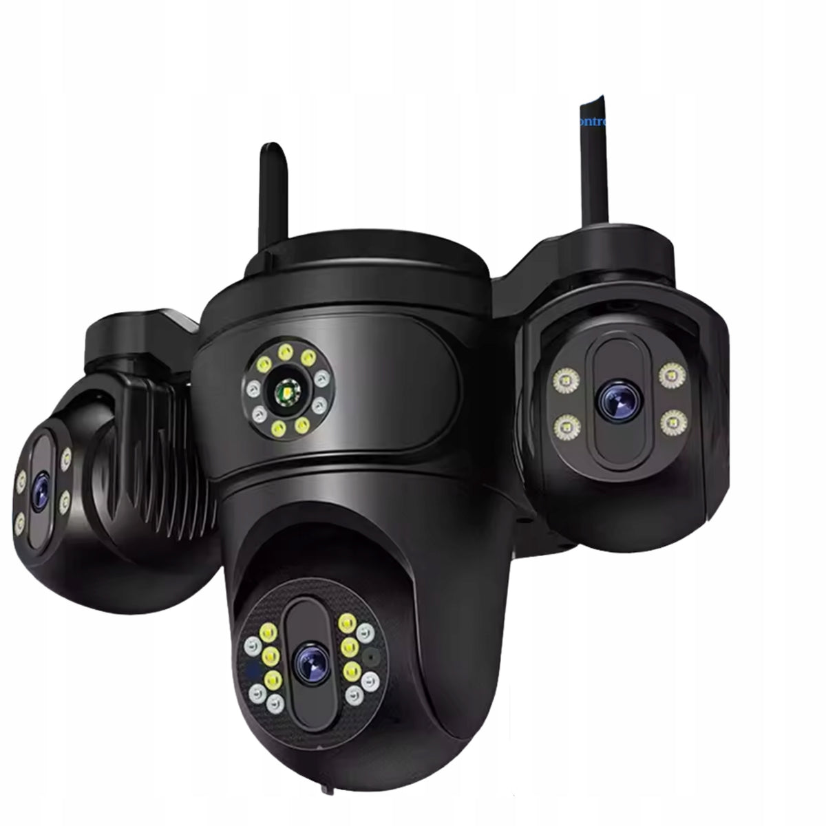 Cameră de Supraveghere WiFi Exterior cu 3 Obiective, 15MP, PTZ 355°, Urmărire AI, IP66