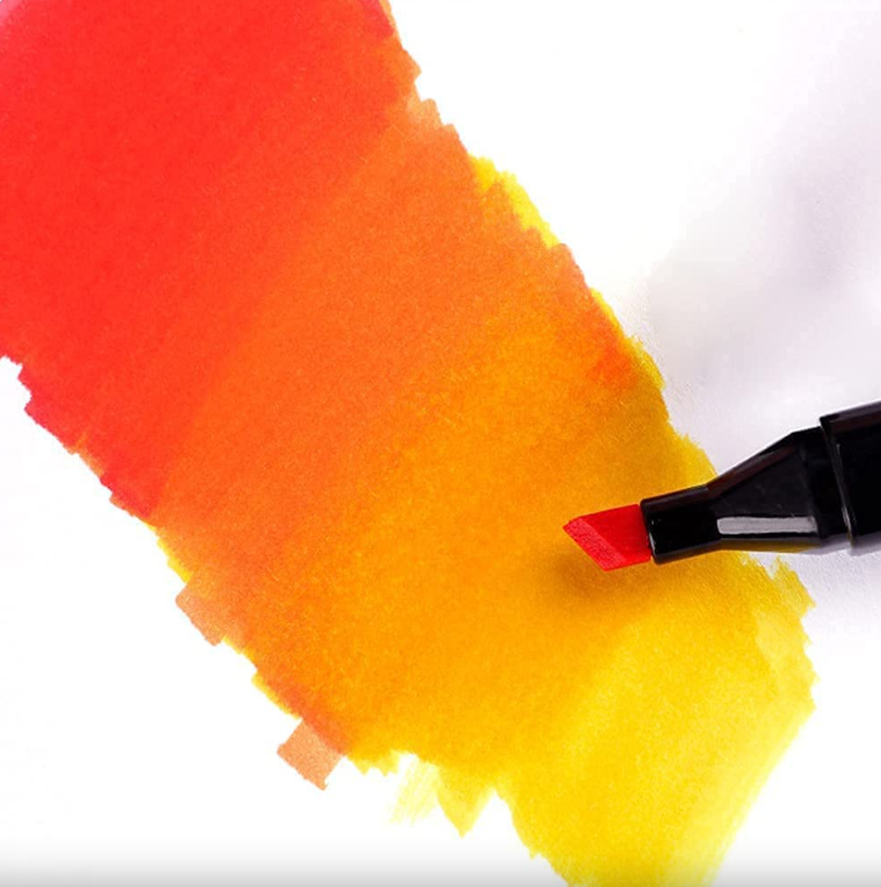 Set 80 Markere Cu 2 Capete Subtire Si Gros | Carioci Profesionale Pe Baza De Alcool | Cu Geanta Depozitare | Culori Intense Si Durabile