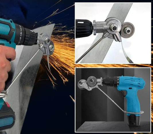 Adaptor Pentru Taiat Tabla | Cu Role Pentru Bormasina, Tăiere Precisă și Rapidă