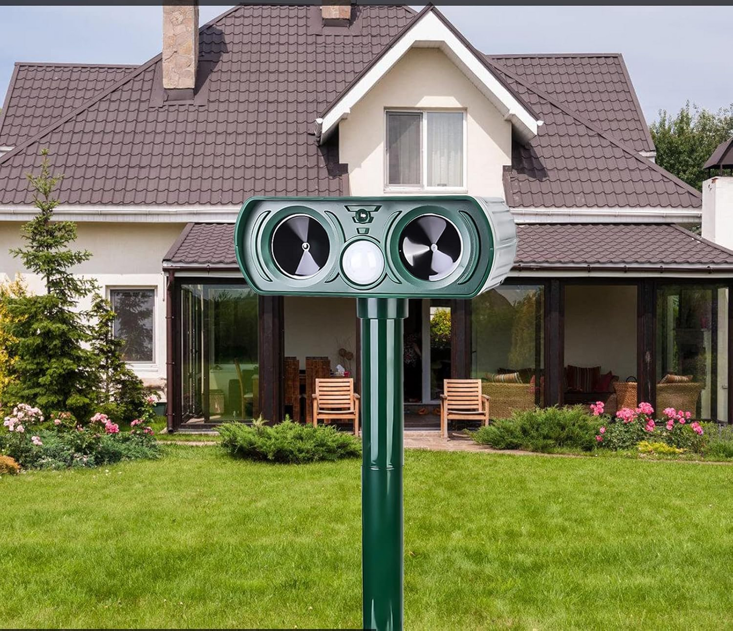 Aparat Solar Antidaunatori | Dispozitiv Cu Ultrasunete Si Senzor Miscarе | Protectie Pisici, Caini, Rozatoare, Pasari