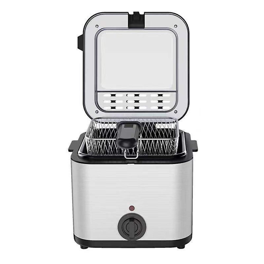 Friteuza Multifunctionala | 2.5L Inox, 2000W, Prajire Si Coacere, Cos Detasabil Cu Maner Rece