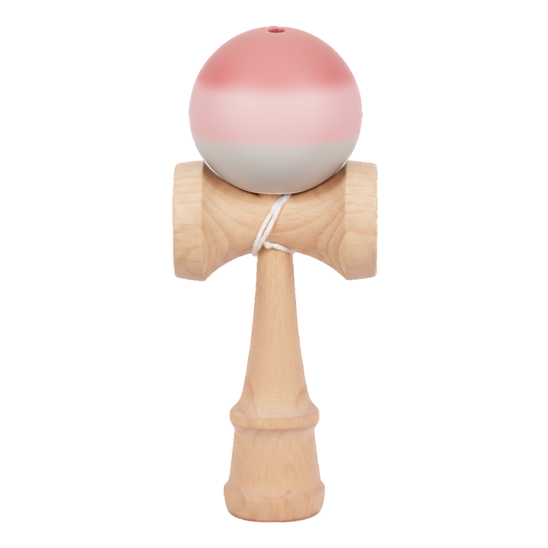 Kendama Din Lemn 18cm | Cu Bila Cauciucată Multicoloră