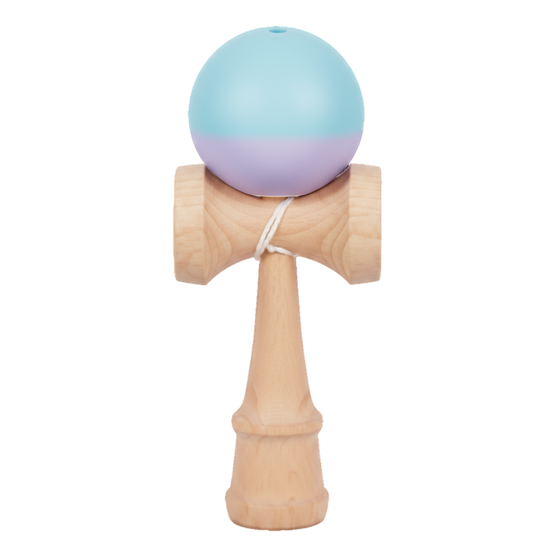 Kendama Din Lemn 18cm | Cu Bila Cauciucată Multicoloră