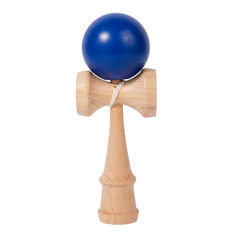 Promotie 1+1 | Kendama Din Lemn 18cm Cu Bila Lucioasa Colorata | Culori Aleatorii | Distractie si coordonare