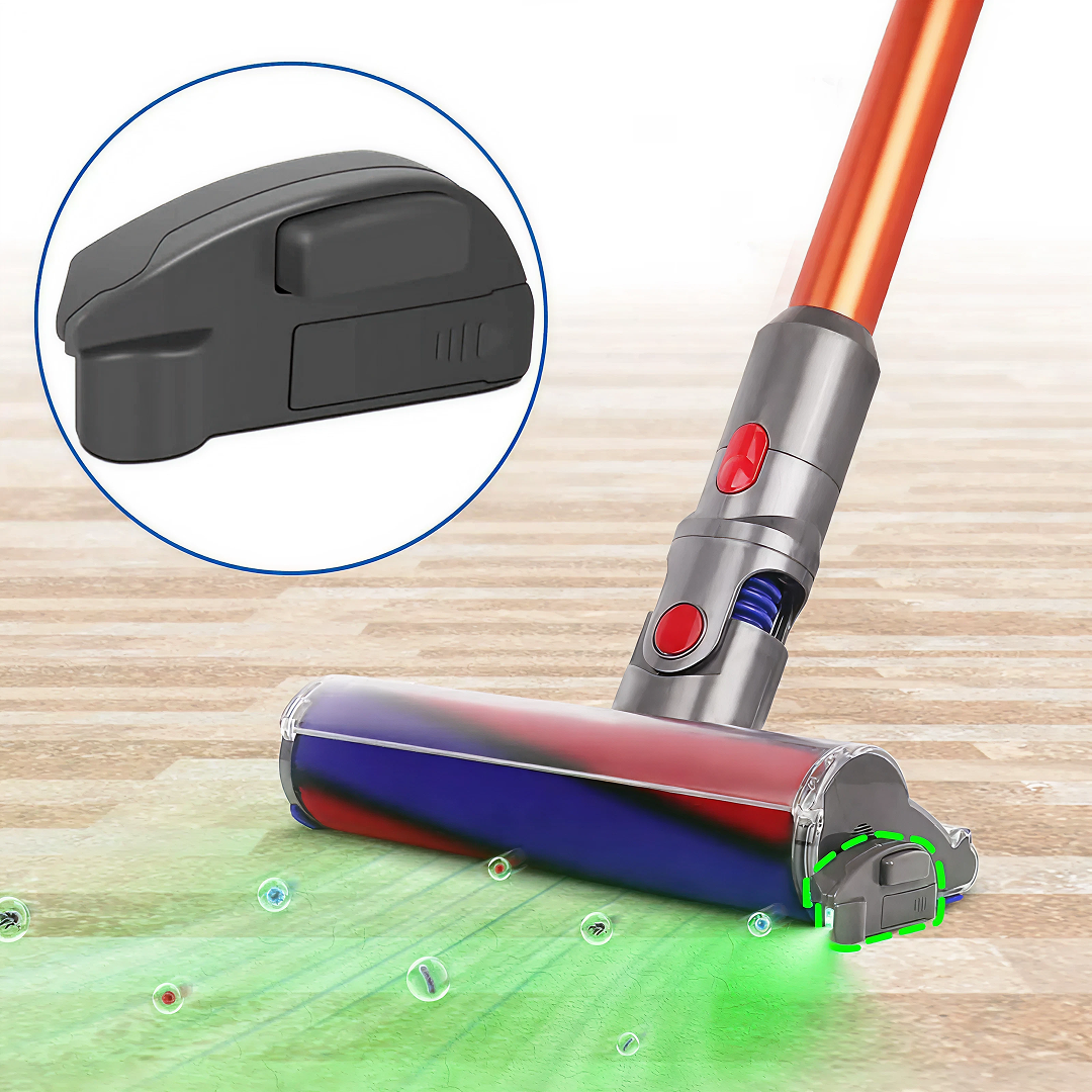 Lampa LED (LASER) Pentru Detectarea Prafului La Aspirator Universala | Lumina Verde HD | Afisaj Praf Microscopic | Accesoriu Curatare Eficienta