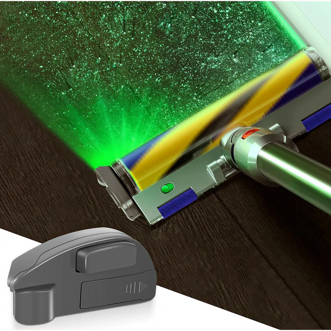Lampa LED (LASER) Pentru Detectarea Prafului La Aspirator Universala | Lumina Verde HD | Afisaj Praf Microscopic | Accesoriu Curatare Eficienta