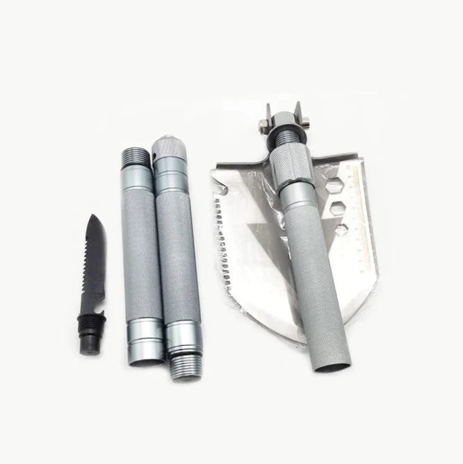 Lopata Multifunctionala Pliabila | Otel Rezistent, Cutit Tactic, Ferastrau, Amnar, Compacta Pentru Camping