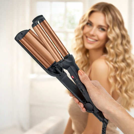 Ondulator Par 55W cu Placi Ceramice – Aranjare Par Acasa - Bucle Definite, Stralucire si Protectie Termica 200°C