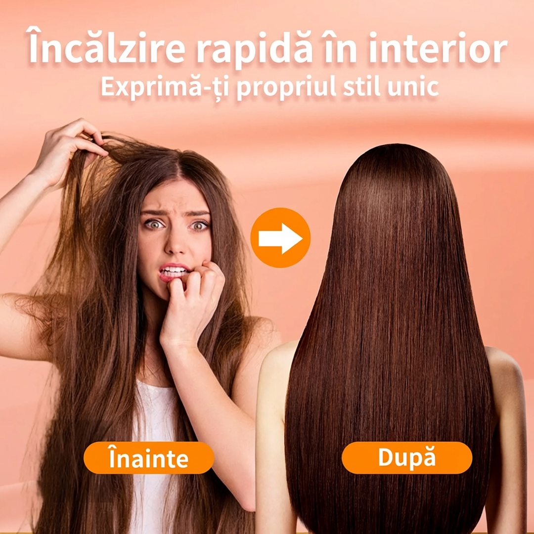 Placa Indreptare Par cu Keratina | Styling Usor | Placi Ceramice | Protectie Termica