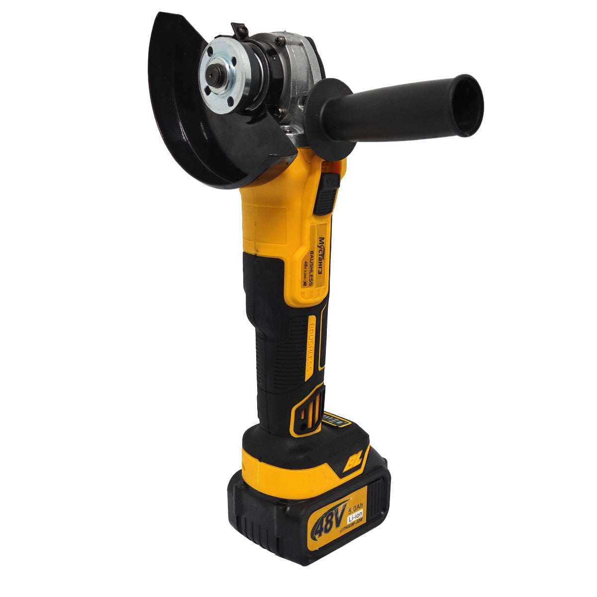 Polizor Unghiular | 48V 5Ah, 2 Acumulatori, Disc 125mm, 9000 RPM