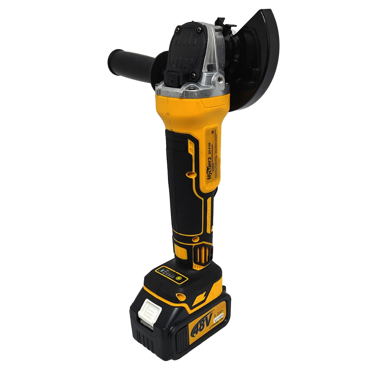 Polizor Unghiular | 48V 5Ah, 2 Acumulatori, Disc 125mm, 9000 RPM