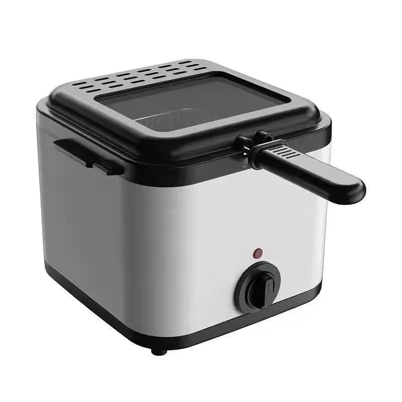 Friteuza Multifunctionala | 2.5L Inox, 2000W, Prajire Si Coacere, Cos Detasabil Cu Maner Rece