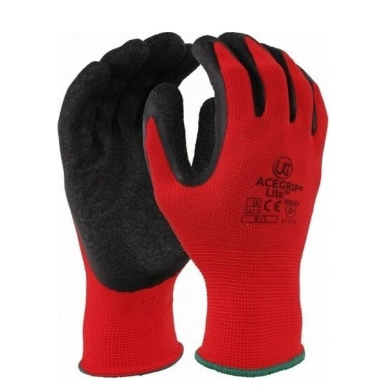 Set 12 Manusi de Protectie Acoperite cu Latex – Marimea 10, Rezistente & Confortabile