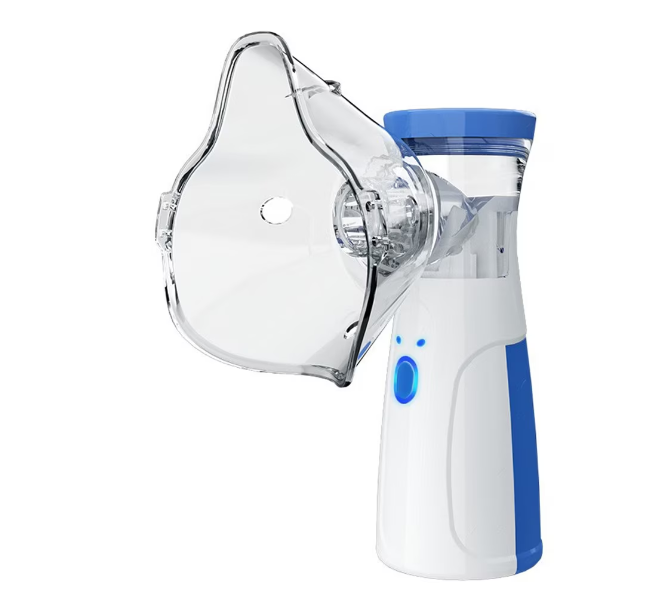 Aparat Aerosoli Portabil | Nebulizator Ultrasonic Cu Plasa | Ultra Silentios | Reincarcabil USB | Set Adulti Si Copii