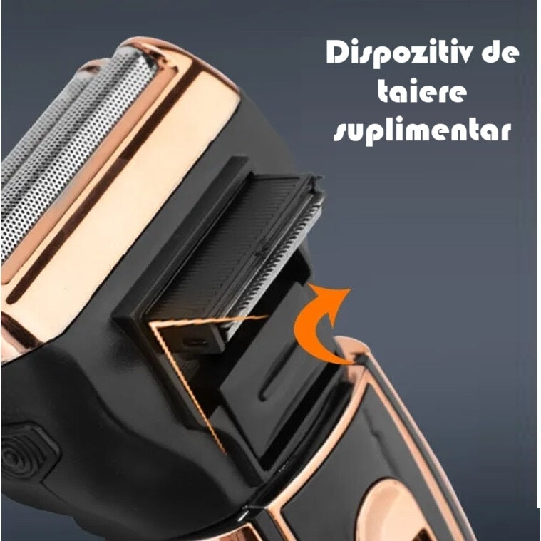 Aparat De Ras Si Tuns 3 in 1 Fara Fir | Trimmer Corporal + Aparat De Ras + Trimmer Nas/Urechi | Reincarcabil | 7000 RPM