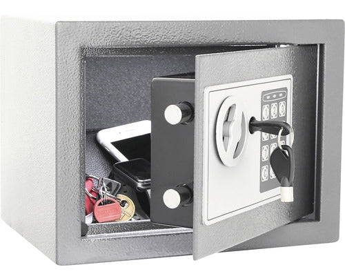 Seif Electronic de Mobilier cu Cod, 6 Litri, 2 Bolțuri 16 mm, Blindaj Antiincendiu