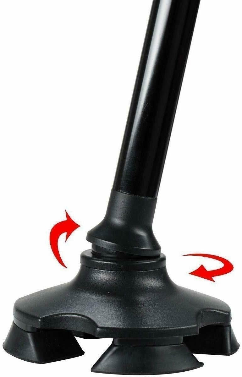 Baston Telescopic Pliabil Cu Lanterna | Suport Stabil Cu Pivoti | Reglabil 86–96 cm | Sta Singur | Transport Facil