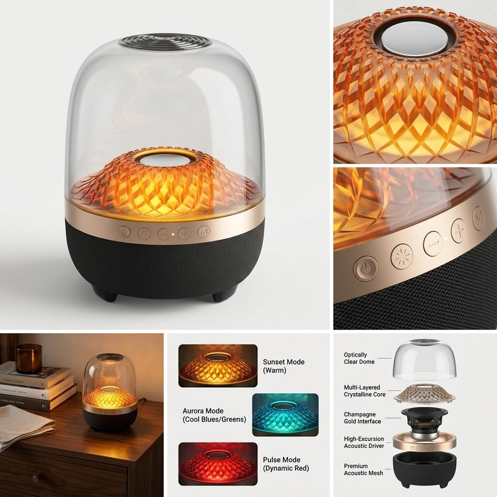 Boxă Bluetooth portabilă BTS-2447 cu Radio FM și lumini LED RGB