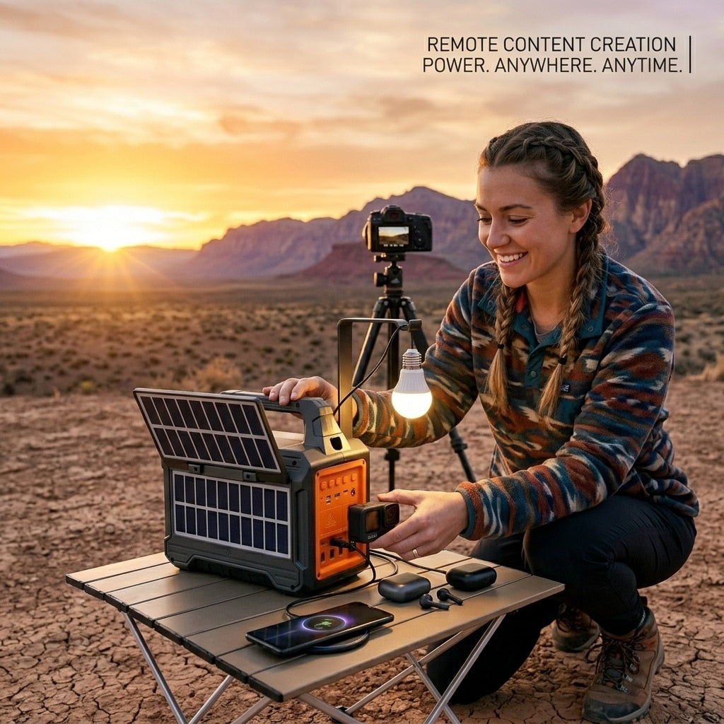 Boxă portabilă Bluetooth cu încărcare solară și powerbank 4800 mAh