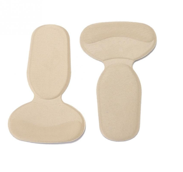 Set 2 branturi cu pernite, pentru pantofi, protectie calcai, Bej / Negru