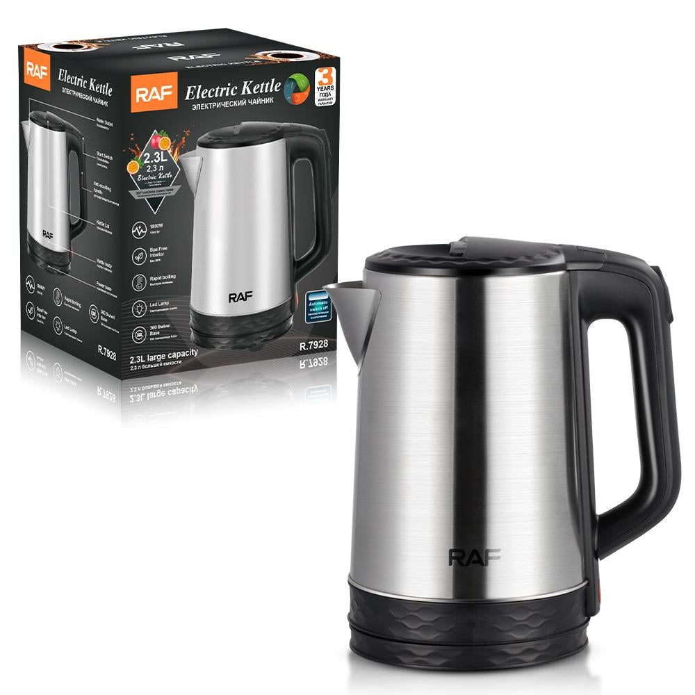 Fierbator Electric 2L Inox 1500W | Incalzire Rapida | Oprire Automata | Protectie Supraincalzire | Fara Fir | Indicator Nivel Apa