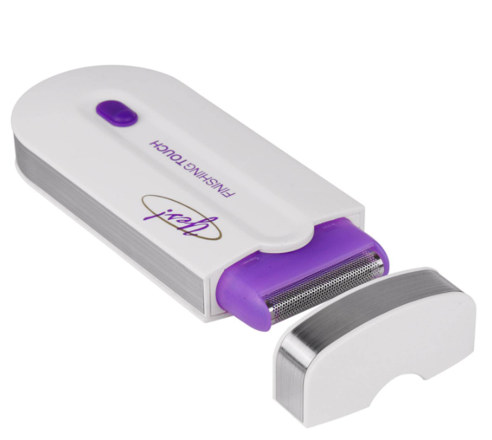 Epilator reincarcabil, pentru ingrijire corporala, Finishing Touch Yes, Sensa-Light, Alb/Mov.