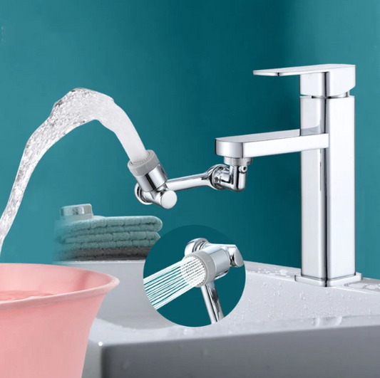 1+1 Gratuit | Extensie Robinet Rotativă 360° | Economie Apă | Duș și Jet Normal | Plastic Durabil