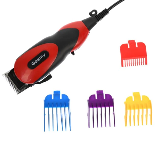 Mașină de Tuns pentru Câini și Pisici Gemey GM-1023, cu 4 Piepteni, Foarfecă și Cutie