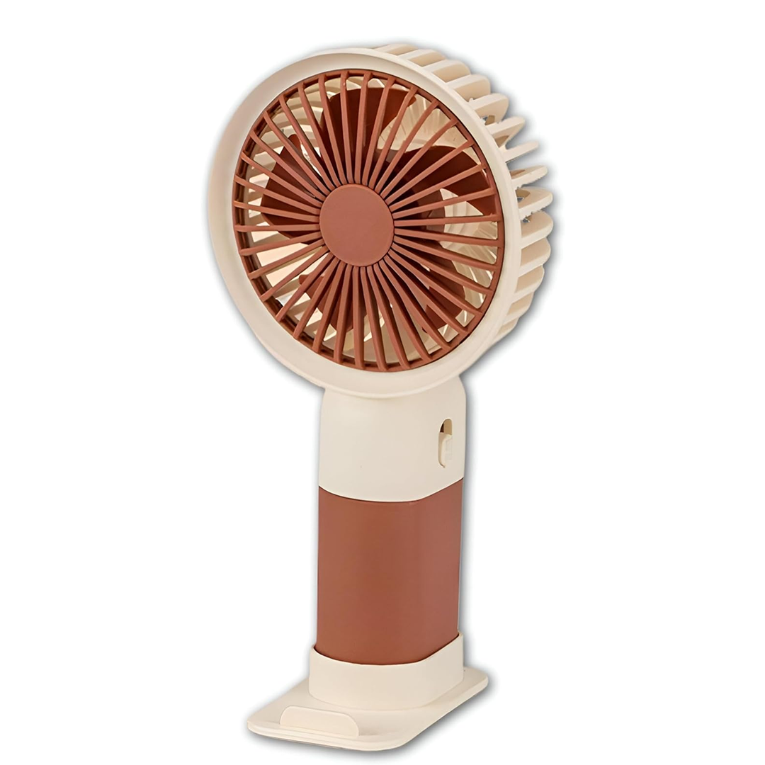 Pachet 1+1 Ventilator Mini Portabil | Mana si Birou | Baterie Incorporata | Incarcare USB