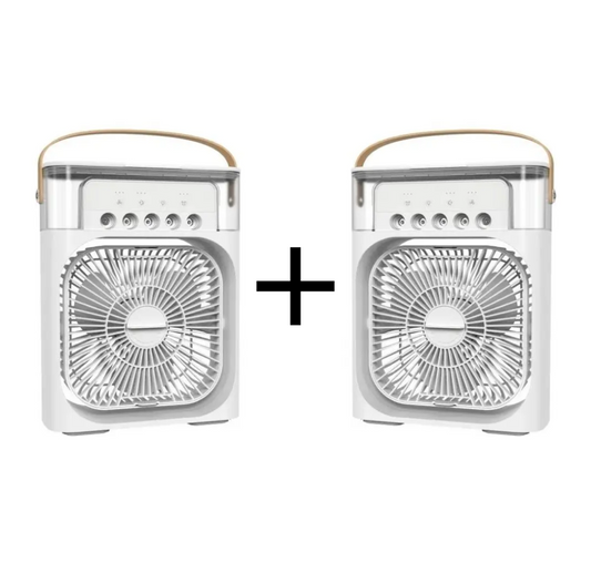 PROMOTIE 1+1 Ventilator Portabil 3 in 1, Iluminare cu 7 Culori