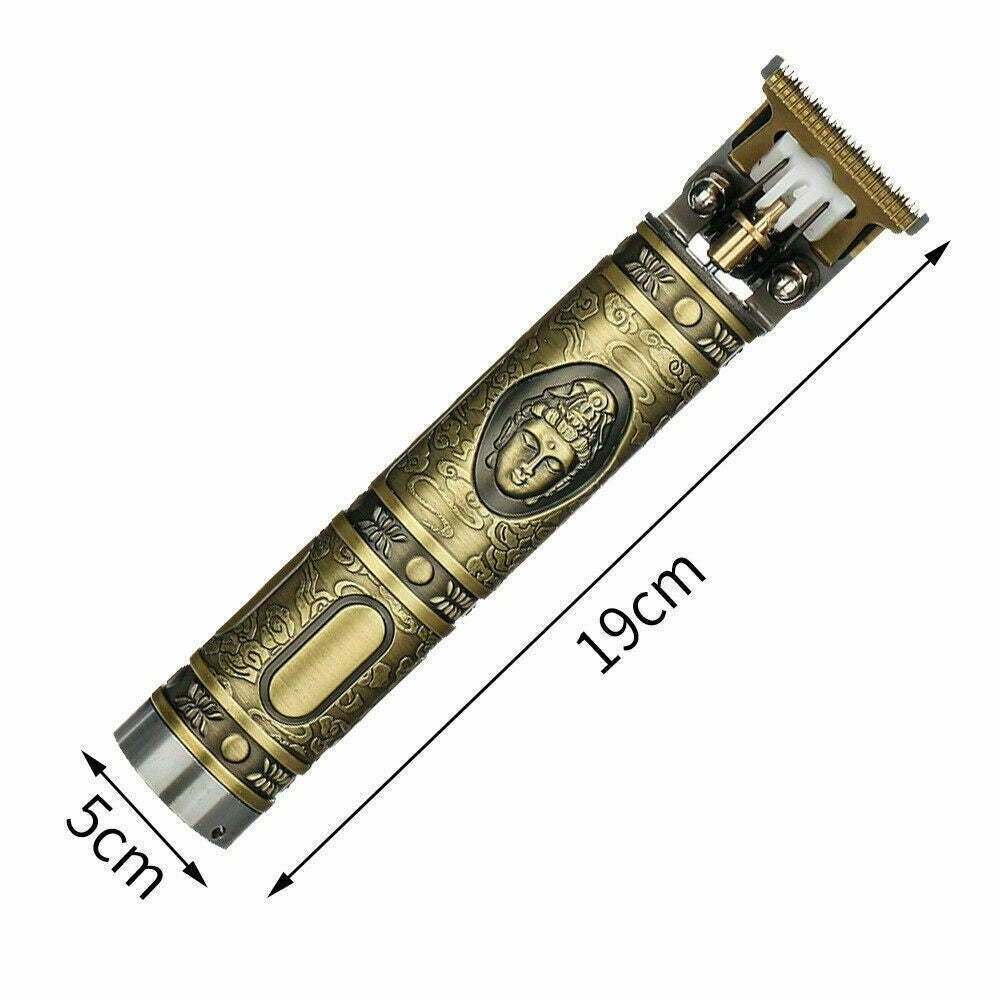 PROMOTIE 1+1 | Aparat Tuns Profesional Auriu + Trimmer Contur Negru | Wireless | Autonomie Extinsa