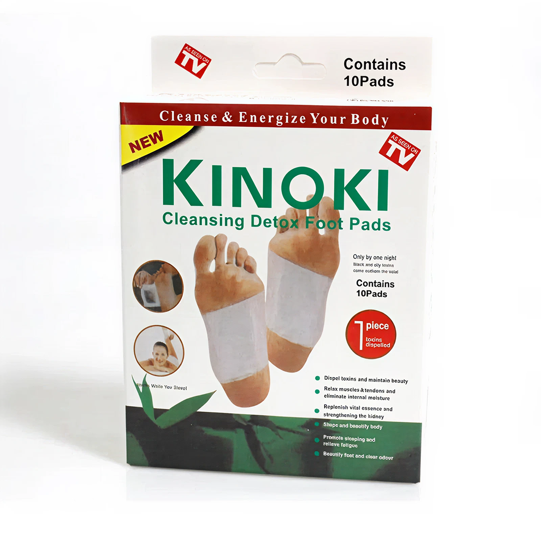 Plasture Kinoki Detox | Ingrediente Naturale din Plante si Minerale | Aplicare pe Talpi | Utilizare Nocturna | Bunastare Generala