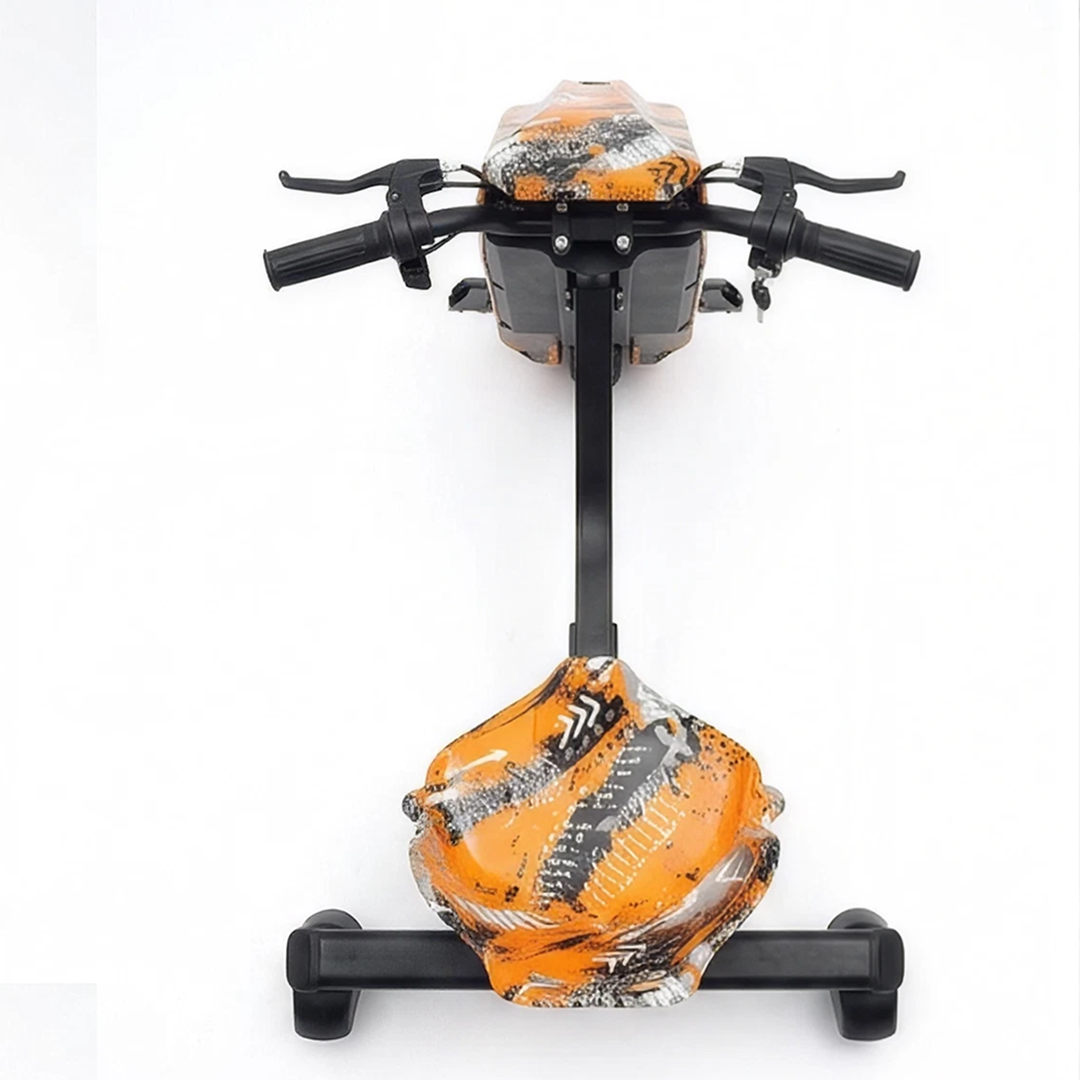 Trotinetă Electrică de Drift pentru Copii 36V, 250W, 3 Roți, Graffiti Portocaliu