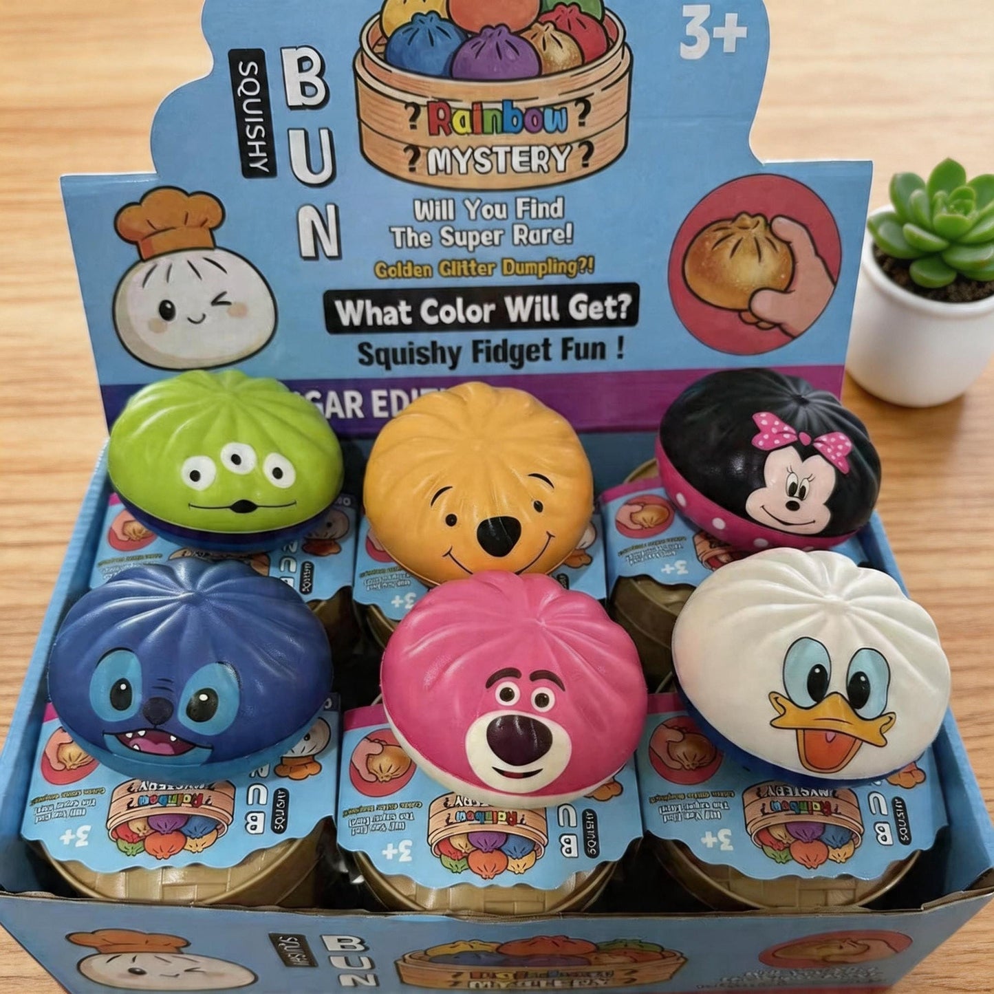 Jucarie squishy Anti-Stres | 6 Personaje Disney | Copii 3+