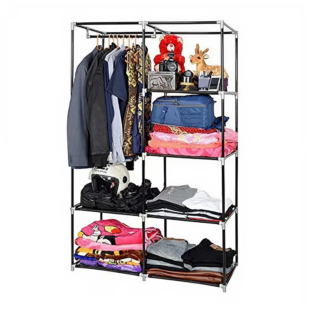 Dulap Textil | Organizator Haine Cu Fermoar | Poliester Impermeabil | 90x45x170 cm