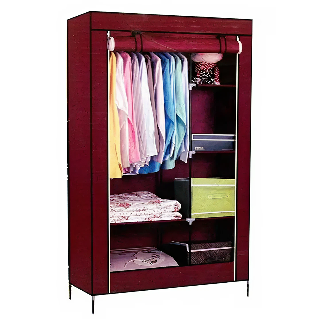 Dulap Textil | Organizator Haine Cu Fermoar | Poliester Impermeabil | 90x45x170 cm