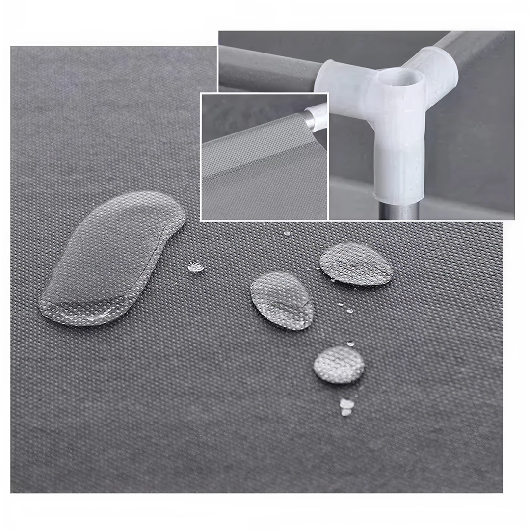 Dulap Textil | Organizator Haine Cu Fermoar | Poliester Impermeabil | 90x45x170 cm