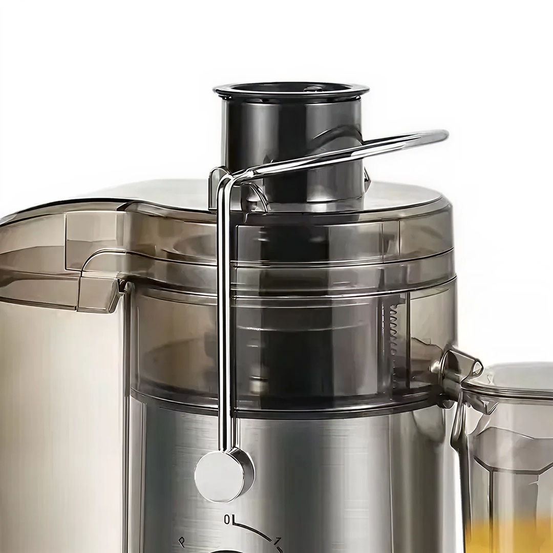 Storcator Citrice Electric 800W | 2 Trepte Viteza | Rezervor 550ml | Compartimente Separate Suc/Resturi | Curatare Rapida | Argintiu | Transport Gratuit