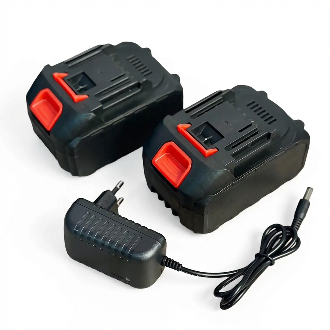 Foarfeca Electrica de Gradina Cu Acumulator 48V WERSTIL | 2 Acumulatori | 2 Lame (Iarba + Gard Viu) | Multifunctionala | Ergonomica